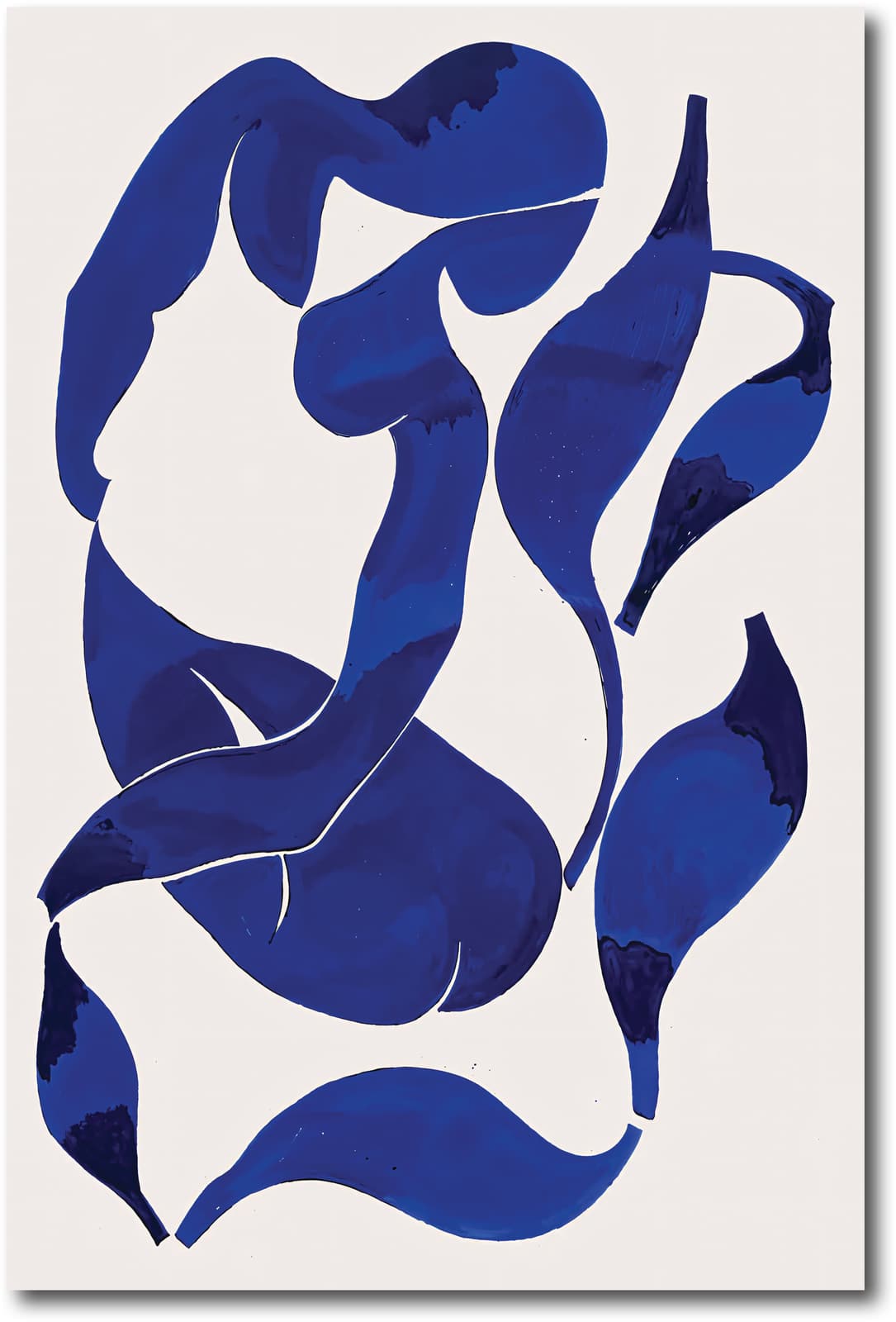 Abstract Figure Poster in Blue product photo 1