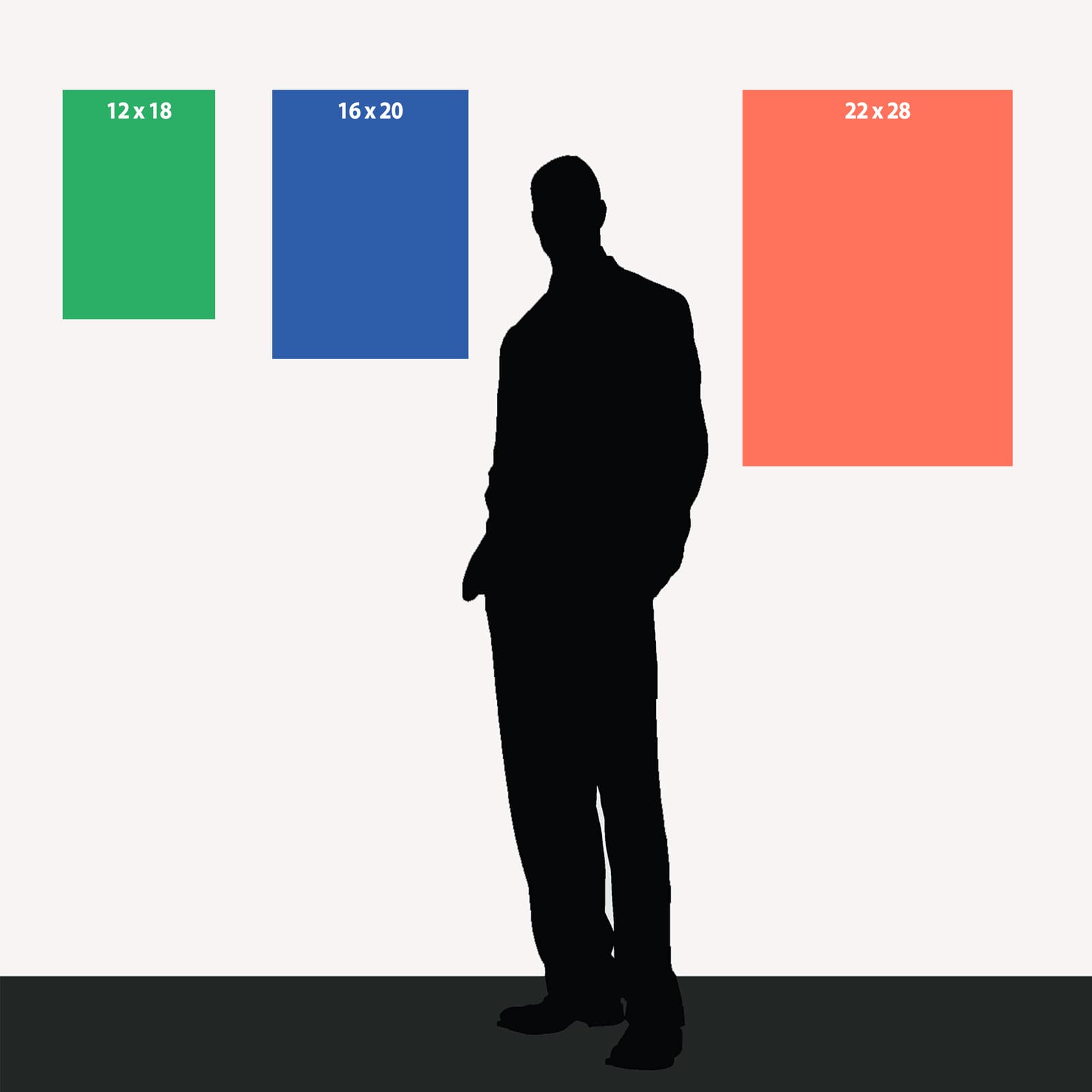 Abstract Figure Poster in Blue product photo 8