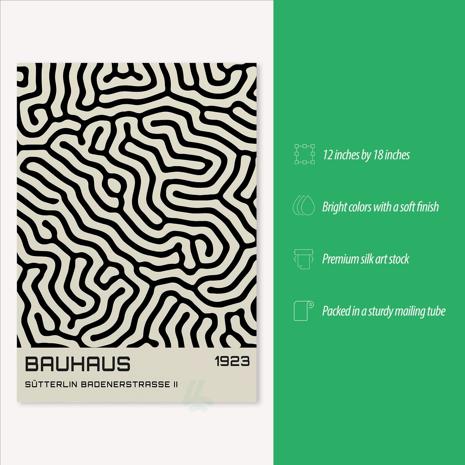 Bauhaus Poster Abstract Wall Art 1923 Print product photo 3