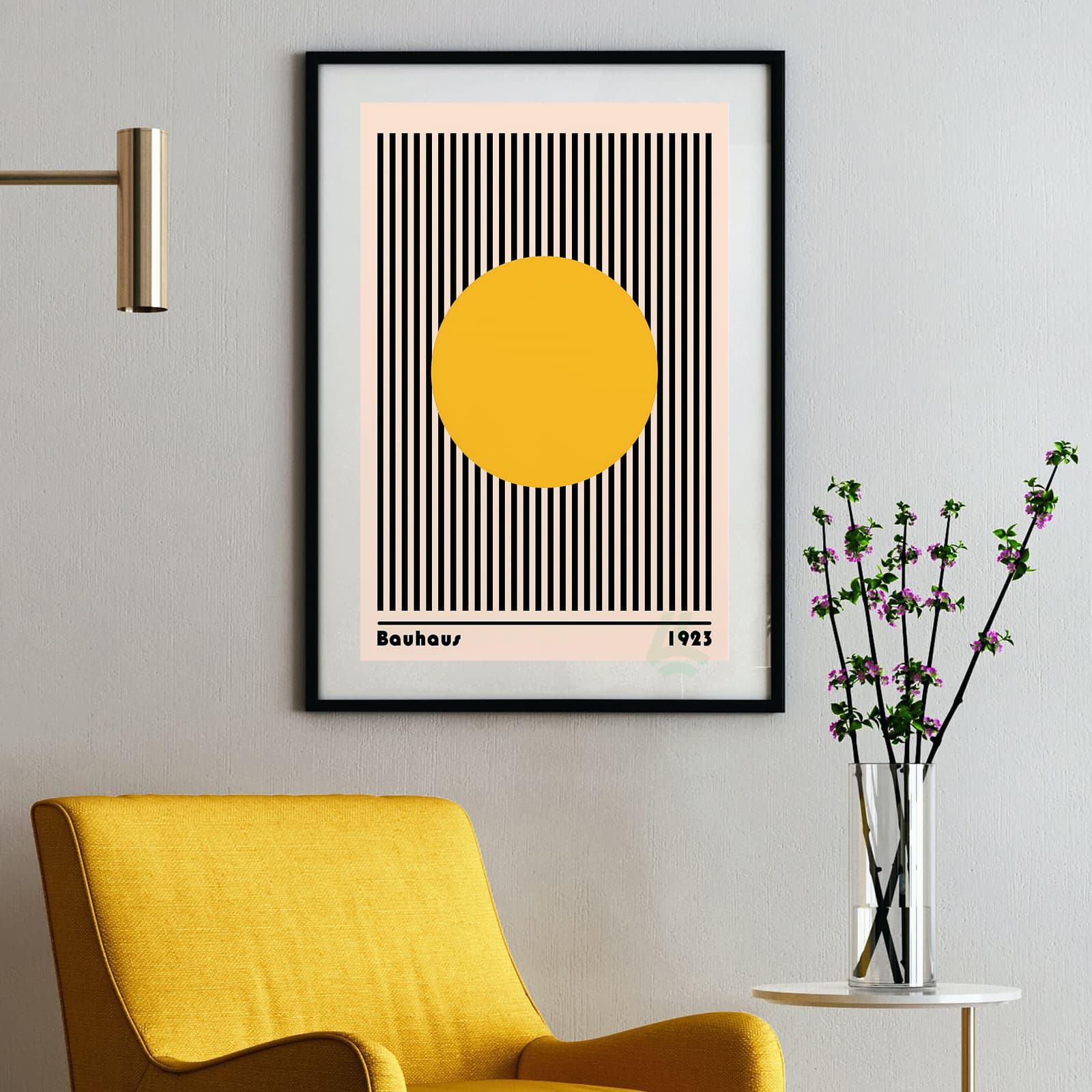 Bauhaus Poster Geometric Abstract Wall Art product photo 2