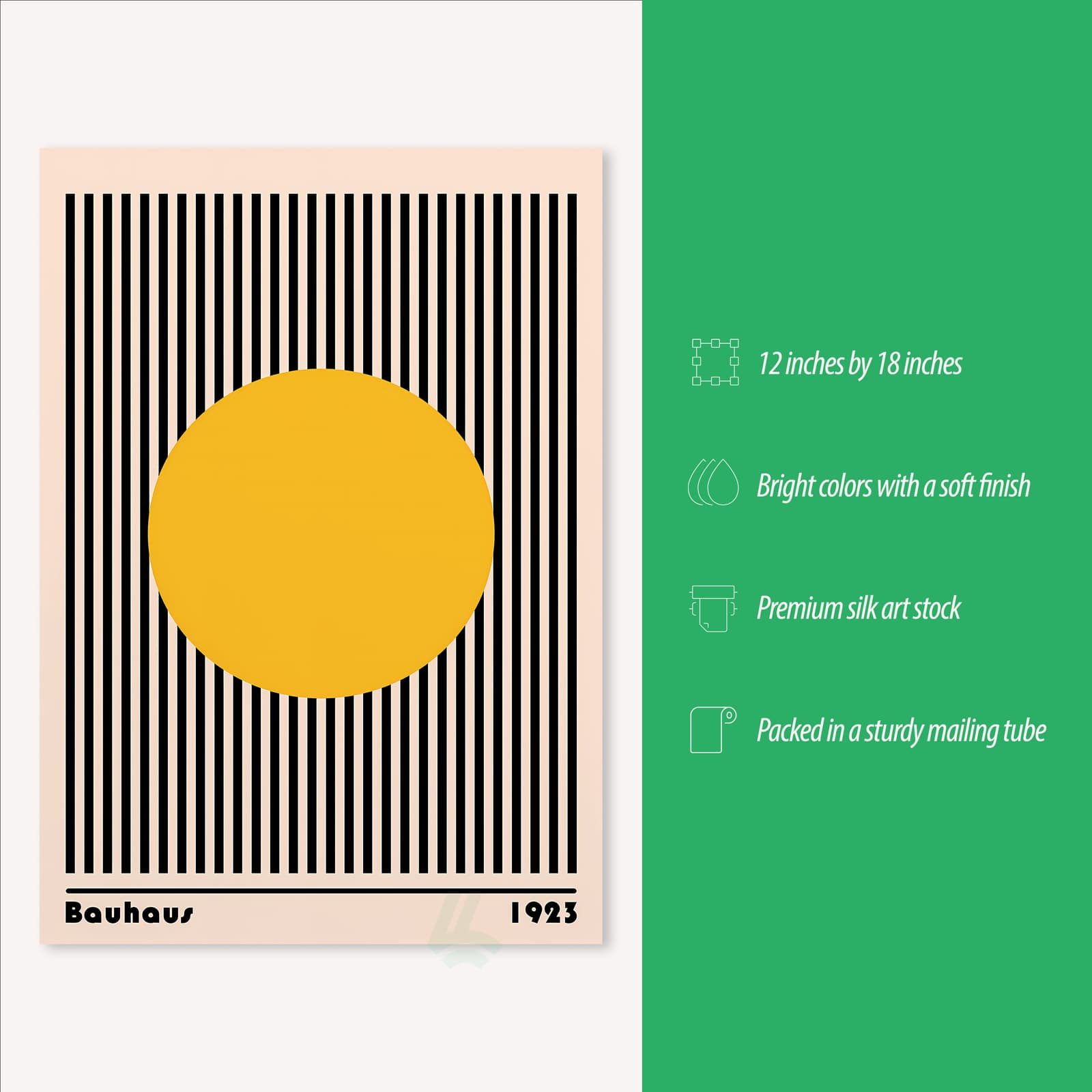 Bauhaus Poster Geometric Abstract Wall Art product photo 3