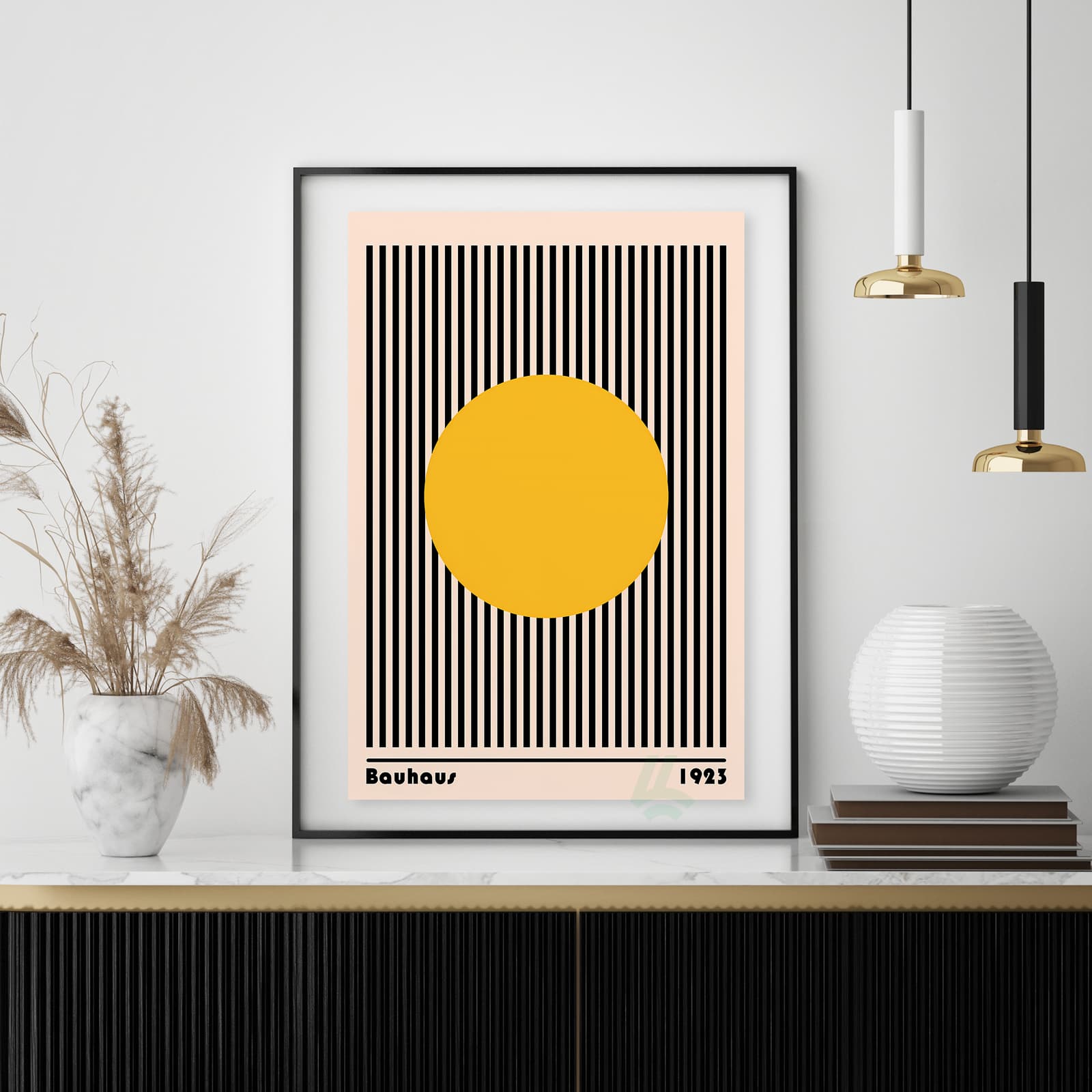 Bauhaus Poster Geometric Abstract Wall Art product photo 4