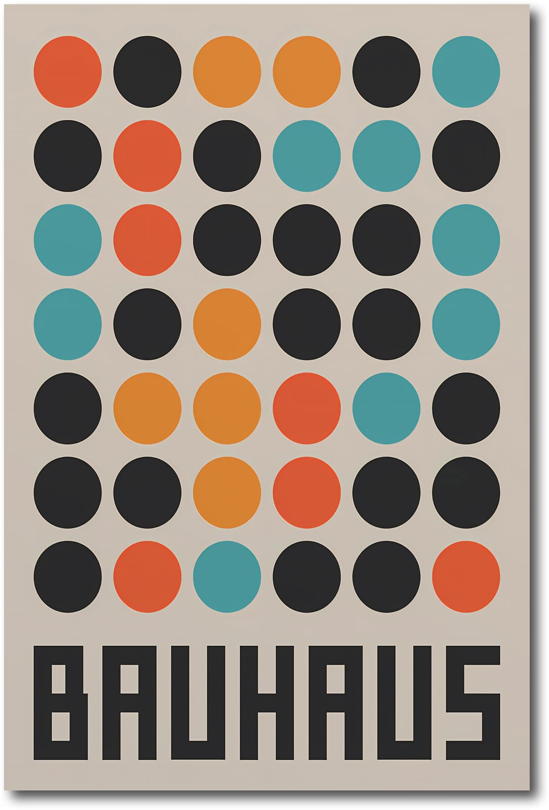 Bauhaus Poster Geometric Wall Art product photo 1
