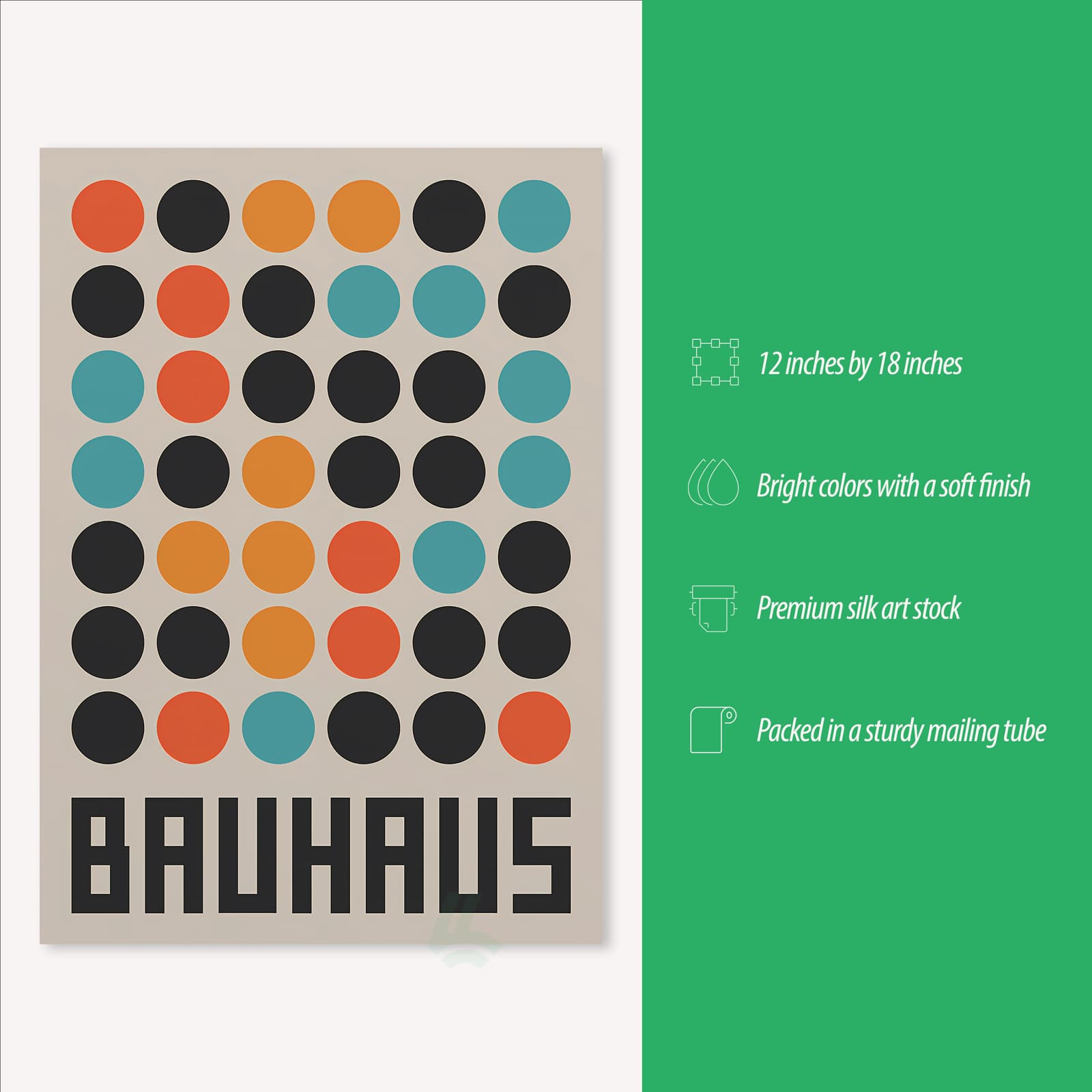 Bauhaus Poster Geometric Wall Art product photo 3