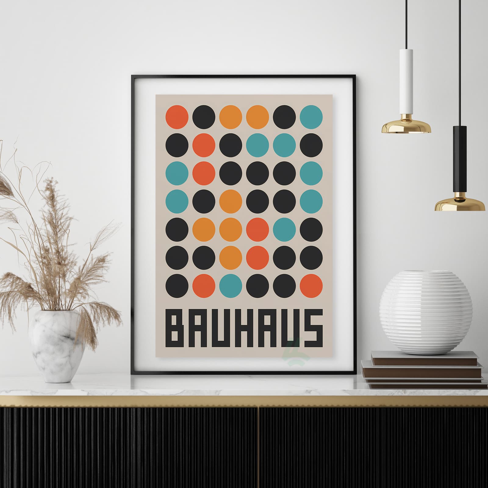 Bauhaus Poster Geometric Wall Art product photo 4
