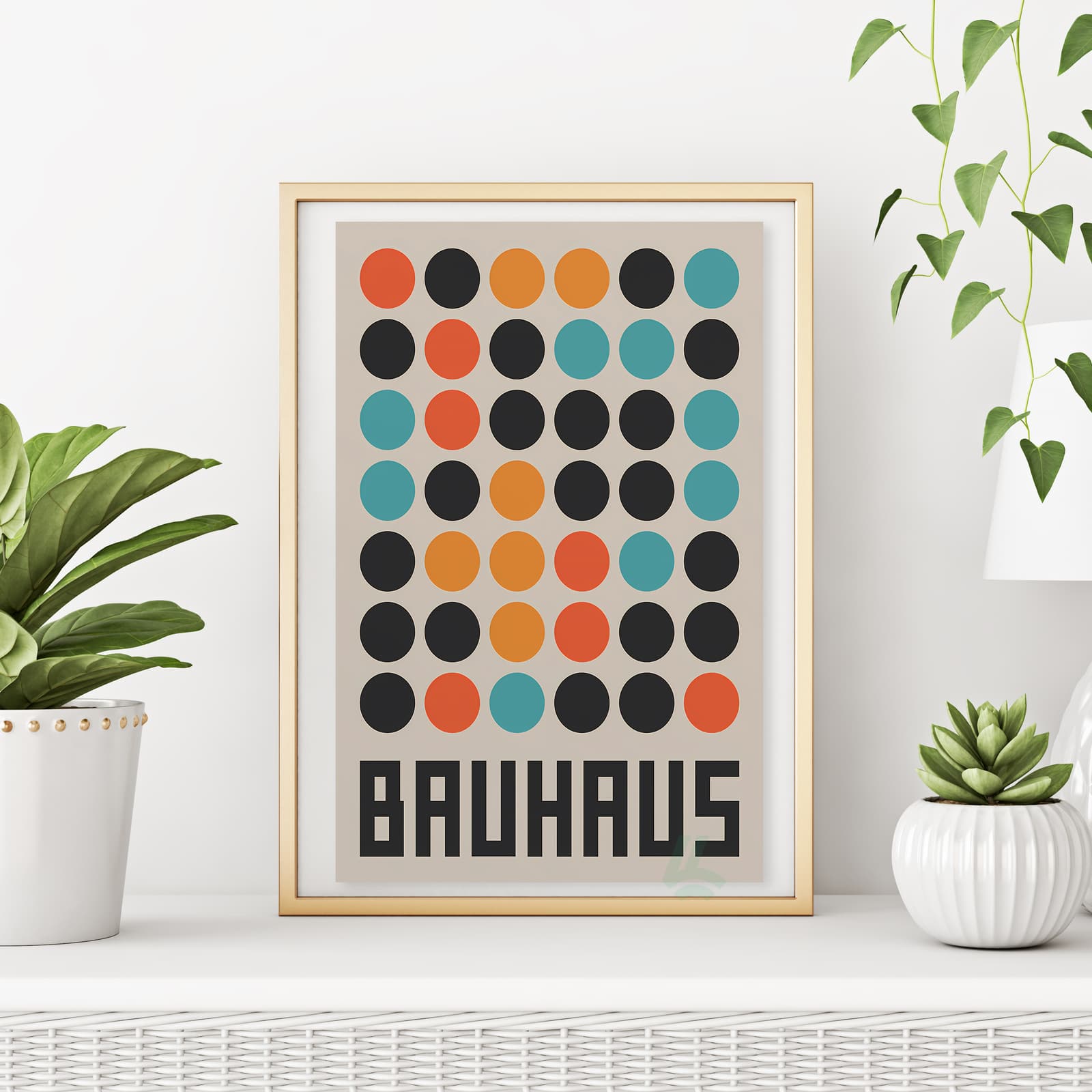 Bauhaus Poster Geometric Wall Art product photo 6