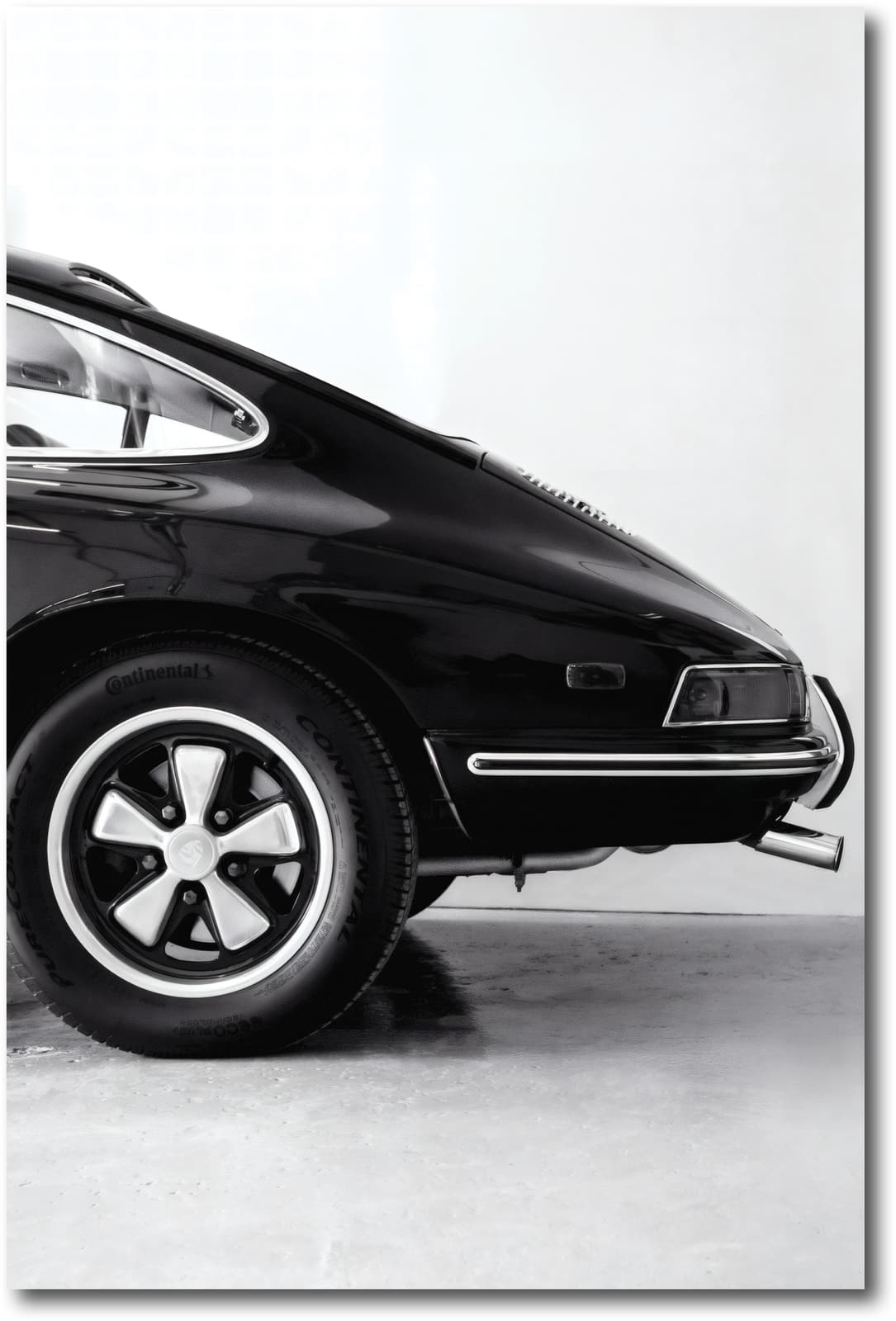 Classic Car Poster Vintage Sports Car Wall Art, Black and White Automotive Print product photo 1