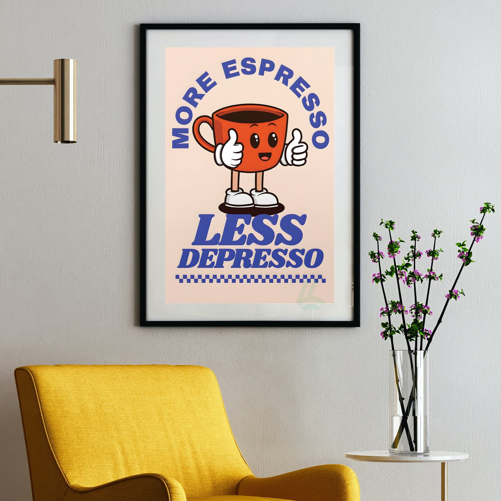Coffee Poster Funny Espresso Wall Decor product photo 2
