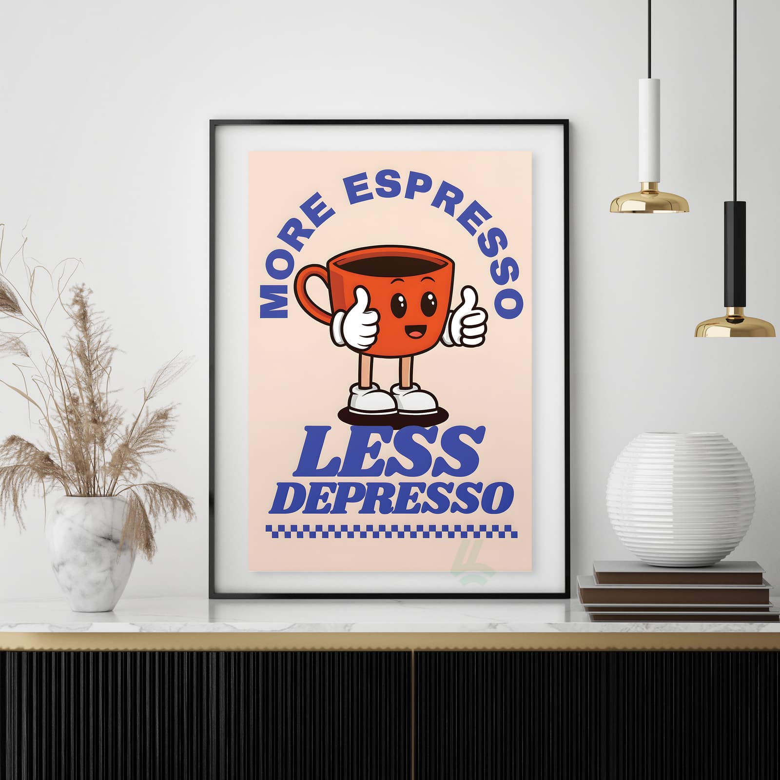 Coffee Poster Funny Espresso Wall Decor product photo 4