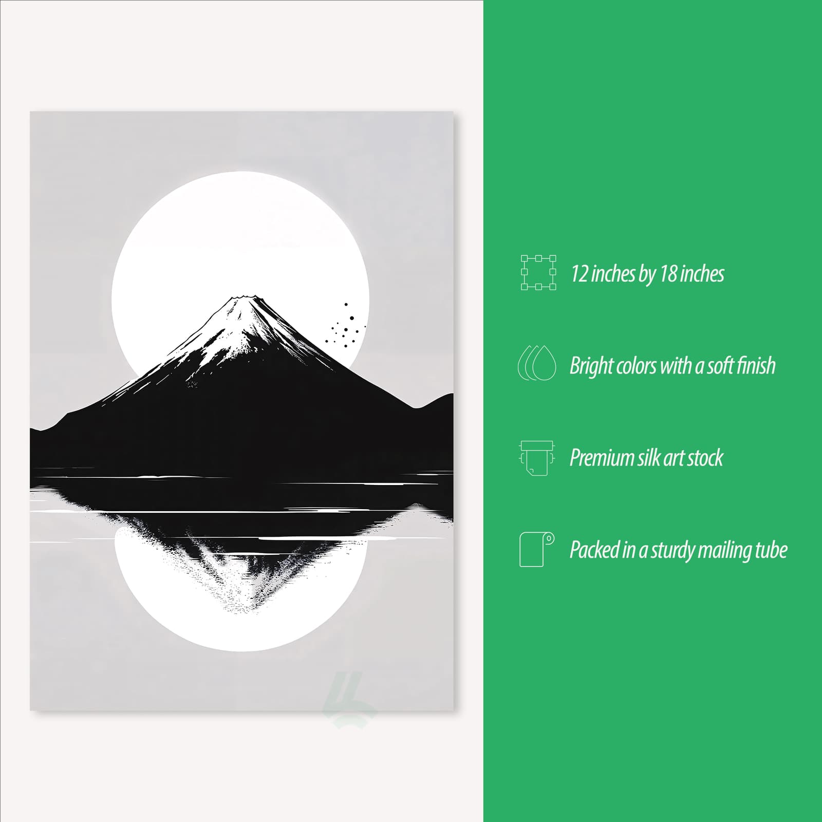 Japanese Mountain Poster Featuring Mount Fuji product photo 3