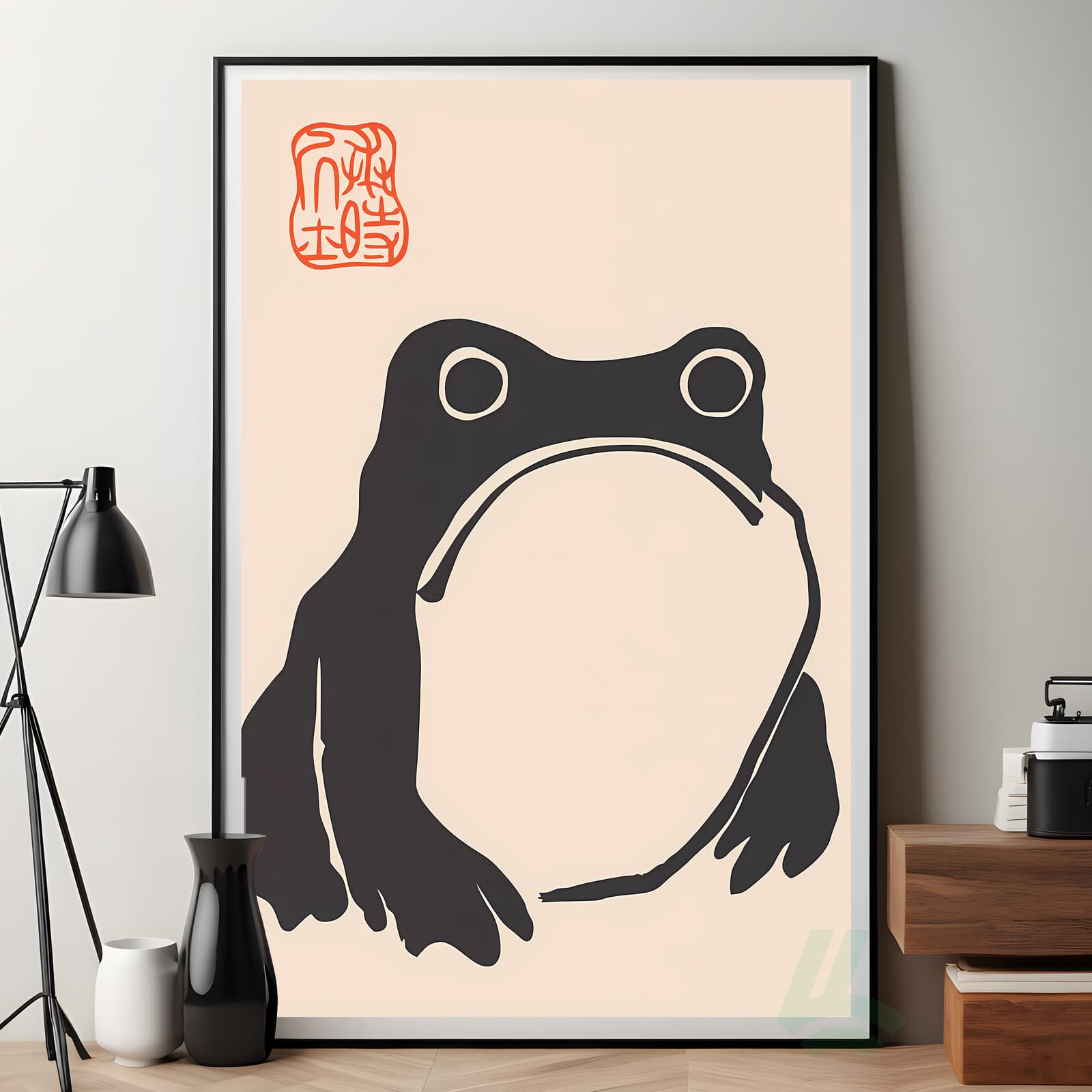 Matsumoto Hoji Frog Poster, Minimalist Japanese Wall Art product photo 7