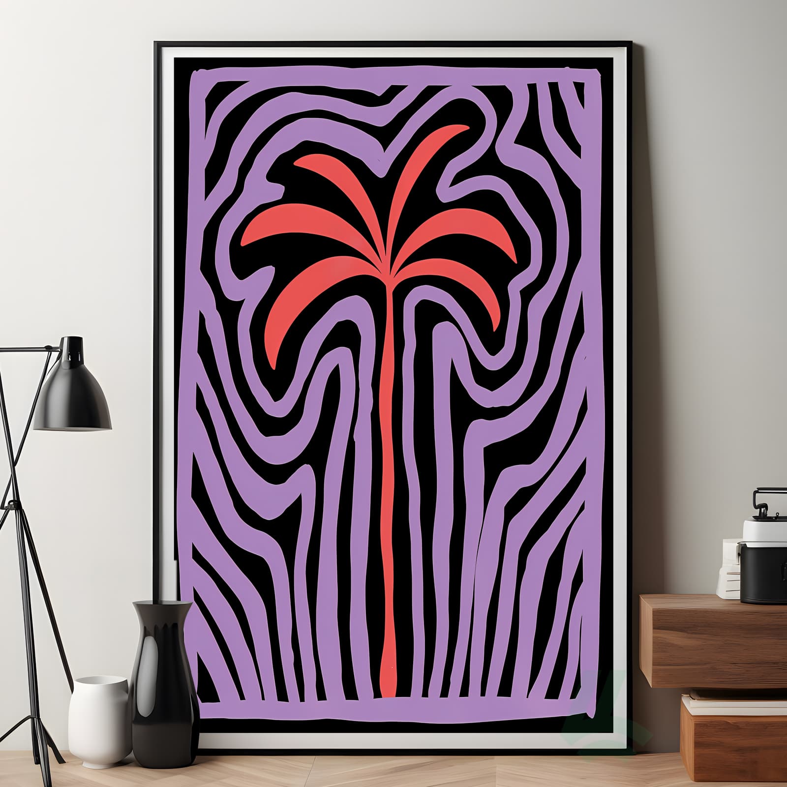 Palm Tree Poster Psychedelic Art product photo 7