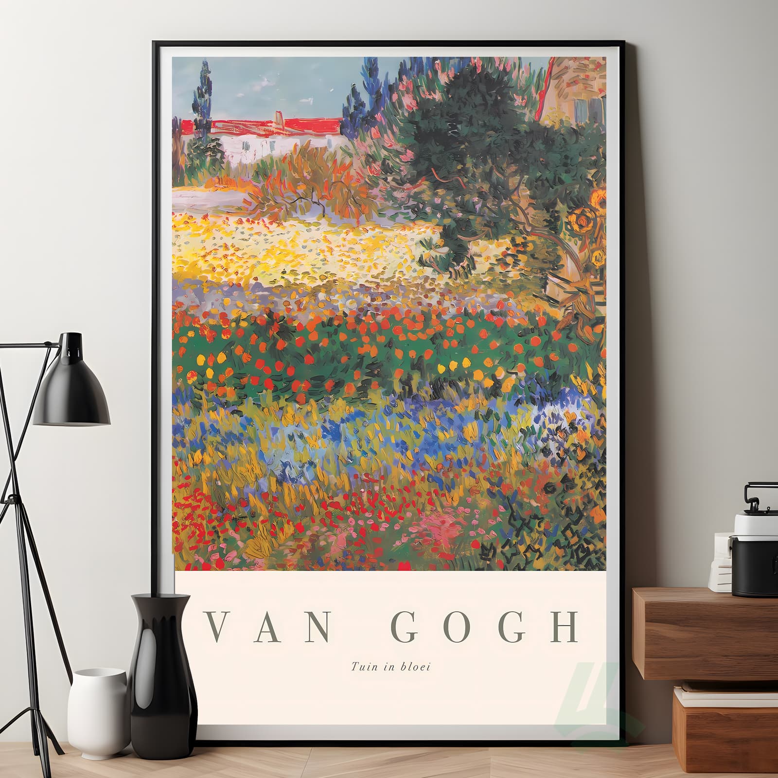 Van Gogh Poster Tuin in Bloei Art Print, Floral Wall Decor Impressionist Landscape product photo 7